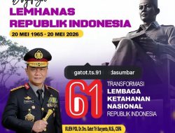 Irjen Pol Gatot Tri Suryanta Hadirkan Semangat Nasionalisme dalam Peringatan 61 Tahun Lemhannas RI