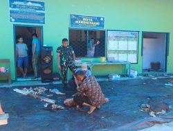 Babinsa Ujung Gurun Monitor Pemotongan Hewan Kurban di Masjid Mardiani, Pastikan Kegiatan Berjalan Lancar dan Tertib