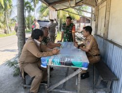 Babinsa APK Serma Yunalizal Turun Langsung Bersama Danramil Koramil 01 PBU dalam Konsolidasi Penataan dan Penertiban Bangunan