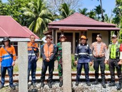 Perkuat Keselamatan Perka, KAI Divre II Sumbar Kembali Tutup Tiga Perlintasan Liar di Lintas Lubuk Alung–Pariaman