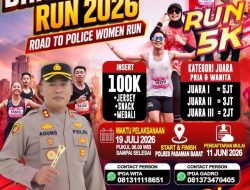Kapolres Pasaman Barat AKBP Agung Tribawanto S.I.K Ajak Komunitas Olahraga Bersatu di Bhayangkara Run 2026