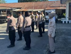 Di Bawah Kepemimpinan AKP Wildan Al Kautsar Ananputra, Personel Polsek Lubuk Kilangan Tingkatkan Kesiapsiagaan Melalui Apel Pagi