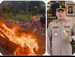 AKBP Agung Tribawanto Perintahkan Sikat PETI di Gunung Tuleh, Pondok dan Peralatan Tambang Ilegal Dibakar