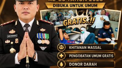 Semarak Hari Bhayangkara, AKBP Agung Tribawanto Hadirkan Beragam Layanan Gratis