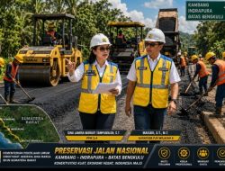 PPK Gina Lamria Indriati Tampubolon dan Kasatker Masudi Pastikan Jalur Nasional Kambang–Indrapura–Batas Bengkulu Tetap Andal