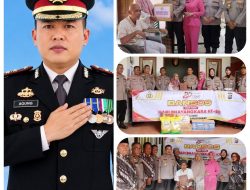 Kapolres Pasaman Barat AKBP Agung Tribawanto Pimpin Baksos Hari Bhayangkara ke-80, Warga Kurang Mampu Terima Bantuan