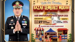 Kapolres AKBP Agung Tribawanto Undang Masyarakat Meriahkan Bazar Sembako Murah Bhayangkara ke-80