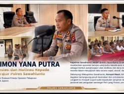 Kapolres Sawahlunto AKBP Simon Yana Putra Perkuat Semangat Presisi Melalui Pembinaan dan Apresiasi Personel