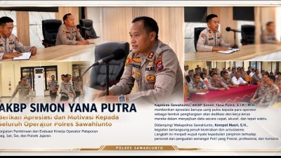 Kapolres Sawahlunto AKBP Simon Yana Putra Perkuat Semangat Presisi Melalui Pembinaan dan Apresiasi Personel