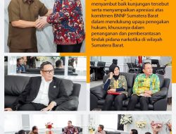 Kejati Sumbar Perkuat Sinergi Penegakan Hukum Lewat Silaturahmi Kepala BNNP Sumbar