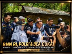 BNN RI, Polri dan Bea Cukai Putus Mata Rantai Narkoba, Laboratorium Sabu Rumahan di Padang Dibongkar