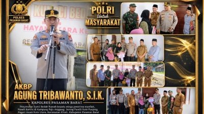 Kapolres Pasbar AKBP Agung Tribawanto Perkuat Hubungan Polri dan Warga Lewat Program Sosial Kinali