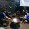 TNI Hadir untuk Rakyat, Dapur Lapangan Bekangdam XX/TIB Dukung Pembangunan Jembatan Bailey di Palembayan