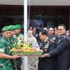 Kodim 0312/Padang Berikan Kejutan Tumpeng kepada Kapolresta Padang dalam Peringatan HUT Bhayangkara ke-80
