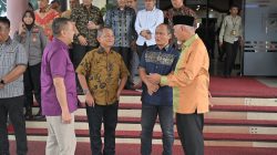 PANGDAM XX/TUANKU IMAM BONJOL SAMBUT KEDATANGAN PEJABAT BARU KAPOLDA SUMBAR DI BANDARA INTERNASIONAL MINANGKABAU (BIM)
