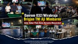 Danrem Brigjen TNI Aji Mimbarno Hadirkan Malam Penuh Persaudaraan Lewat Nobar Kebangsaan di Kota Padang