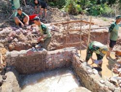 Satgas TMMD Ke-129 Bangun Bak Kontrol Gorong-Gorong untuk Perkuat Sistem Drainase