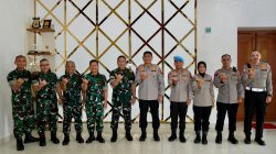 KAPOLDA SUMBAR LAKSANAKAN KUNJUNGAN SILATURAHMI KE KODAM XX/TUANKU IMAM BONJOL, PERKUAT SINERGI TNI–POLRI