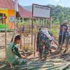 TNI Bersama Rakyat, Satgas TMMD Ke-129 Percantik Lingkungan TK Jorong Buluh Kasok Lima Puluh Kota