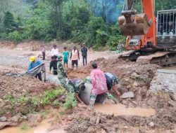 Satgas TMMD Ke-129 Bangun Gorong-Gorong di Jorong Buluh Kasok Harau, TNI Bersama Rakyat Wujudkan Infrastruktur Berkualitas