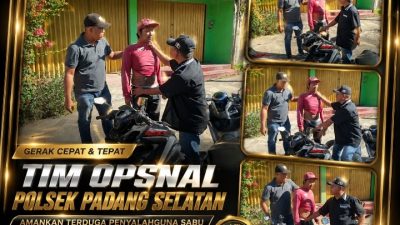 Respons Cepat Tim Opsnal Polsek Padang Selatan Berhasil Gagalkan Dugaan Penyalahgunaan Narkotika