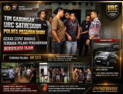 Satreskrim Polres Pasaman Barat  Samurai Diduga Digunakan Melukai Korban, Tim Gabungan URC Satreskrim Polres Pasaman Barat Bertindak Cepat
