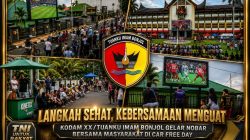 Ribuan Warga Padati CFD, Kodam XX/TIB Hadirkan Jalan Sehat dan Nobar, Wujud Nyata TNI untuk Rakyat