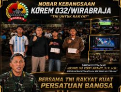 Kolonel Inf. Ferry Adianto Hadiri Nobar Kebangsaan, Wujud Kedekatan TNI dengan Masyarakat