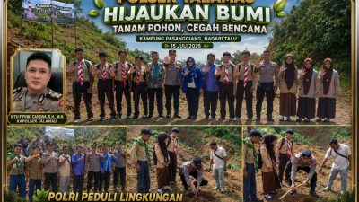 Kapolsek Talamau IPTU Fifriki Candra, S.H., M.H. Wujudkan Lingkungan Hijau Melalui Gerakan Tanam Pohon