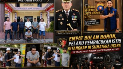 Prestasi Tim Kalong Polres Pasaman Barat, Buronan Kasus Pembacokan Istri Berhasil Dibekuk Tanpa Perlawanan