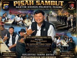 Dantim Khusus Polresta Padang Gelar Pisah Sambut, IPTU Didit Gusbandi Bersiap Jabat Kapolsek Lubuk Tarok