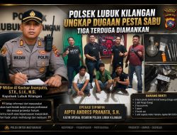 Di Bawah Arahan AKP Wildan Al Kautsar Ananputra, Polsek Lubuk Kilangan Ungkap Dugaan Penyalahgunaan Sabu