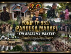 TNI Bersama Rakyat, Yonif TP 951/Pandeka Marapi Wujudkan Kepedulian Nyata di Nagari Simawang