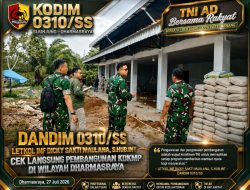 Letkol Inf Dicky Sakti Maulana Turun ke Lapangan, Kodim 0310/SSD Kawal Pembangunan KDKMP di Wilayah Dharmasraya