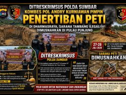 Tak Temukan Penambang Saat Disisir, Kombes Pol Andry Kurniawan Pastikan Polda Sumbar Tak Beri Ruang bagi PETI di Pulau Punjung