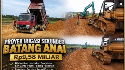 Dari Saluran Air hingga Harapan Petani, Proyek Irigasi Sekunder Batang Anai Diharapkan Perkuat Pertanian Padang Pariaman