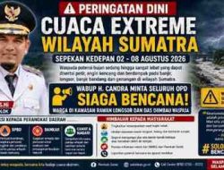 Wabup Solok H. Candra Siagakan Seluruh OPD Hadapi Cuaca Ekstrem, Warga Kawasan Longsor dan DAS Diminta Waspada