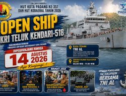 Antusiasme Warga Tinggi, Kodaeral II Perpanjang Open Ship KRI Teluk Kendari-518 hingga 14 Agustus di Padang