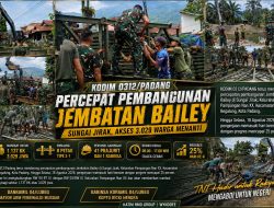 Kodim 0312/Padang Kawal Pembangunan Jembatan Sungai Jirak, Danramil Mayor Arm Febrinaldi Musdar Tekankan Pengabdian untuk Rakyat