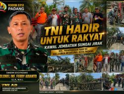 Mengabdi untuk Negeri, Dandim Ferry Adianto Dorong Percepatan Jembatan Sungai Jirak Bersama Danramil Febrinaldi dan Babinsa Ricki Hendra