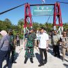 TINJAU JEMBATAN BATANG MANGOI, PANGDAM XX/TIB: AKSES LANCAR, PRODUKTIVITAS MASYARAKAT MENINGKAT