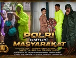 Hujan Deras Sejak Senin Pagi, Kapolsek Padang Selatan Turun Langsung Evakuasi Bayi, Orang Tua dan Warga