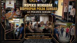 AKBP Rini Anggraini Dampingi Kabid Propam Polda Sumbar Sidak di Polres Solok, Teguhkan Disiplin dan Profesionalisme Personel