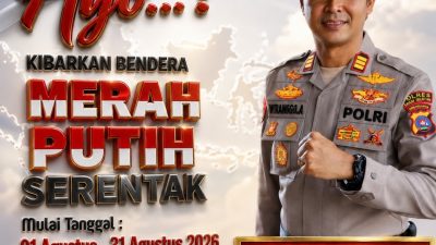 AKP Wirangga Ardevies melalui Giat Polsek Sungai Pagu Polres Solsel, Merah Putih Jadi Simbol Kebersamaan