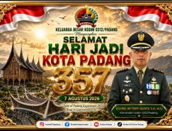 Kolonel Inf Ferry Adianto: HUT ke-357 Kota Padang Momentum Perkuat Semangat TNI Bersama Rakyat
