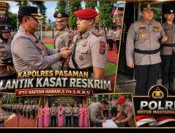 Kapolres Pasaman AKBP Adirawa Permana Resmi Lantik IPTU Hadyan Hawari Jadi Kasat Reskrim, Siap Perkuat Pelayanan dan Penegakan Hukum