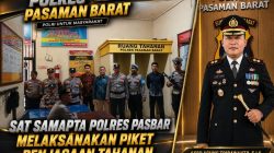 AKBP AGUNG TRIBAWANTO PERKUAT KESIAPSIAGAAN, SAT SAMAPTA POLRES PASBAR JAGA TAHANAN DI MAPOLRES PASAMAN BARAT