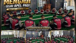 Perkuat Moral Sebelum Bertugas, Ditsamapta Polda Sumbar Jadikan Mengaji sebagai Rutinitas