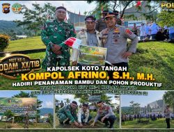 Kompol Afrino Wakili Kapolresta Padang Hadiri Penanaman Bambu dan Pohon Produktif di Kampus UIN Sungai Bangek