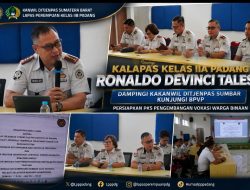 Ronaldo Devinci Talesa Bawa Semangat Baru Pembinaan Warga Binaan Lewat Penguatan Vokasi di BPVP Padang